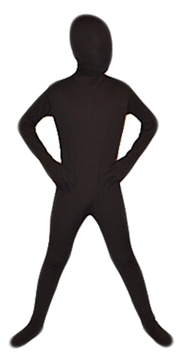 Seeksmile Kids Costume Full Body Zentai Suit (Large, Black) - Image 1
